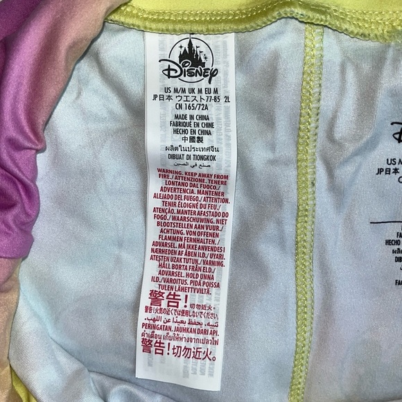 NWOT Disney Rainbow Mickey Mouse Balloon Bike Shorts Size M - Picture 8 of 9